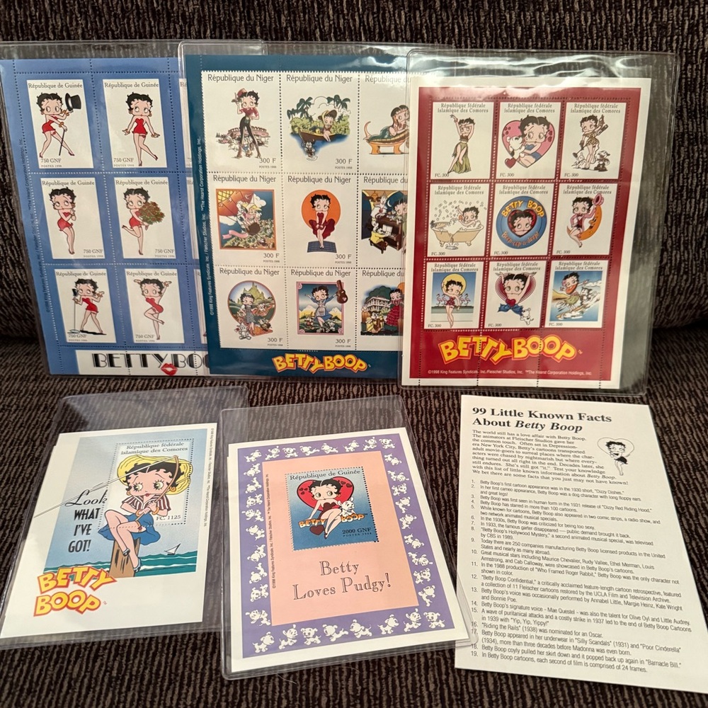 Stamp collection - Betty Boop